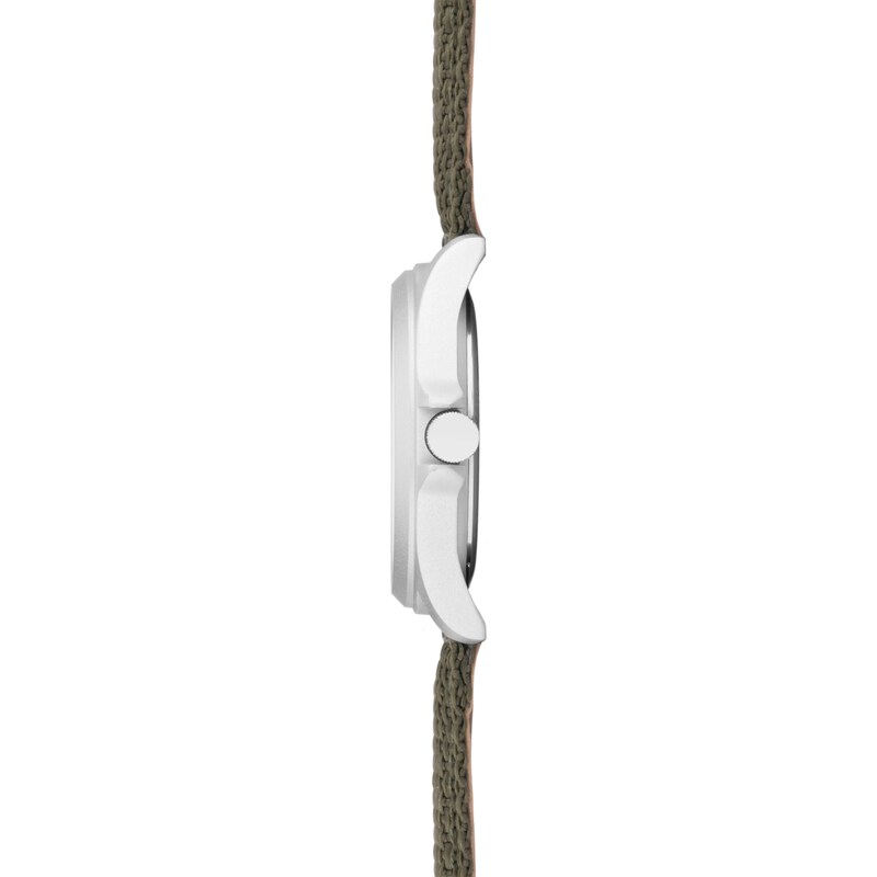 Main Image 4 of Sekonda Aviator Men's Cream Dial Green Nylon Strap Watch