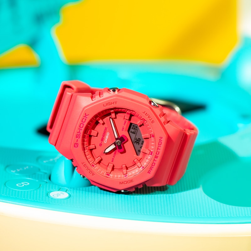 G-Shock GMA-P2100-4AER Coral Resin Strap Watch
