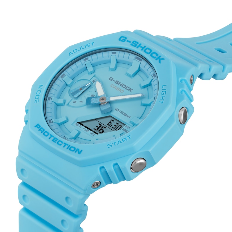 G-Shock GA-2100-2A2ER Blue Resin Strap Watch