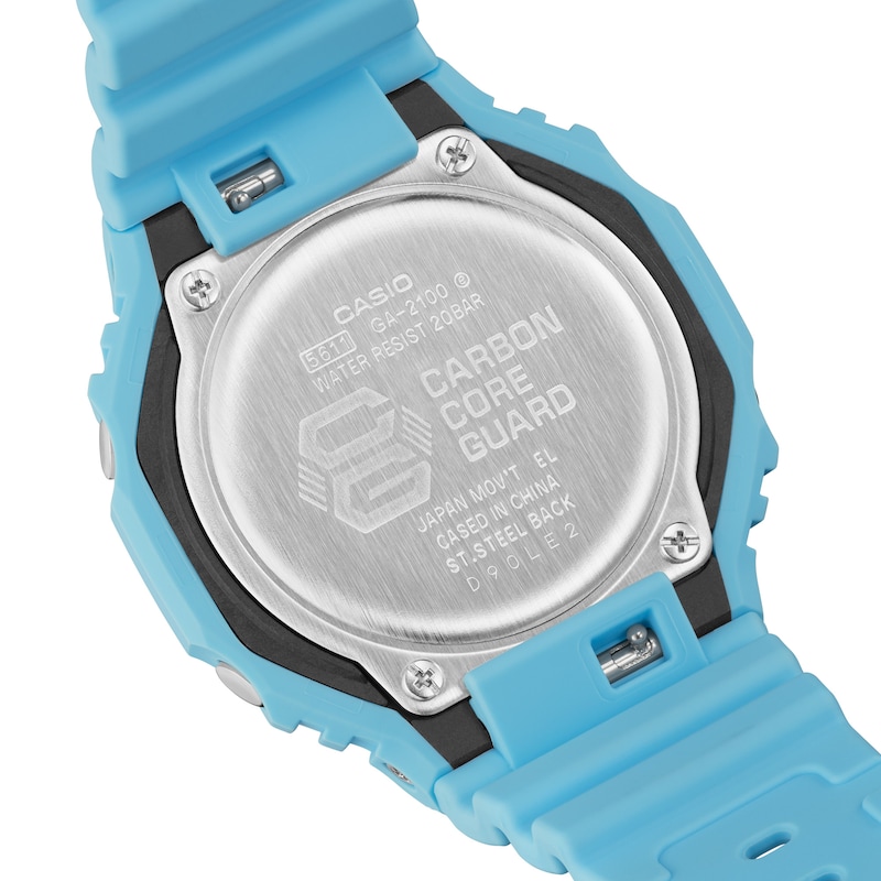 G-Shock GA-2100-2A2ER Blue Resin Strap Watch