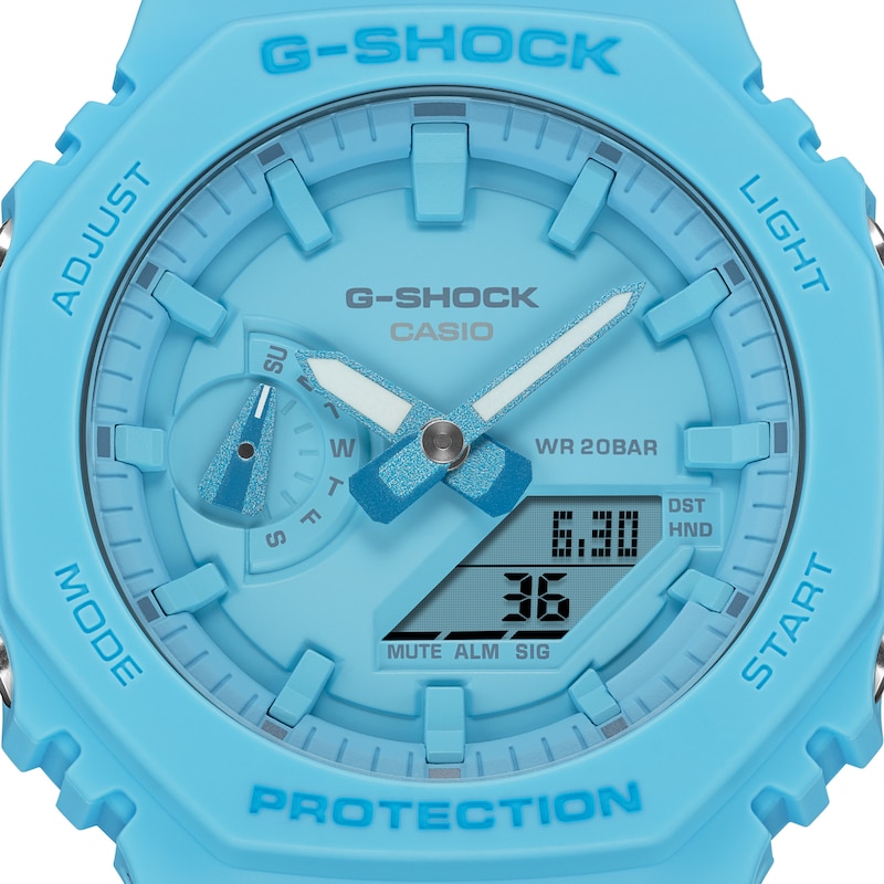 G-Shock GA-2100-2A2ER Blue Resin Strap Watch