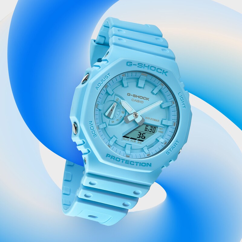 G-Shock GA-2100-2A2ER Blue Resin Strap Watch