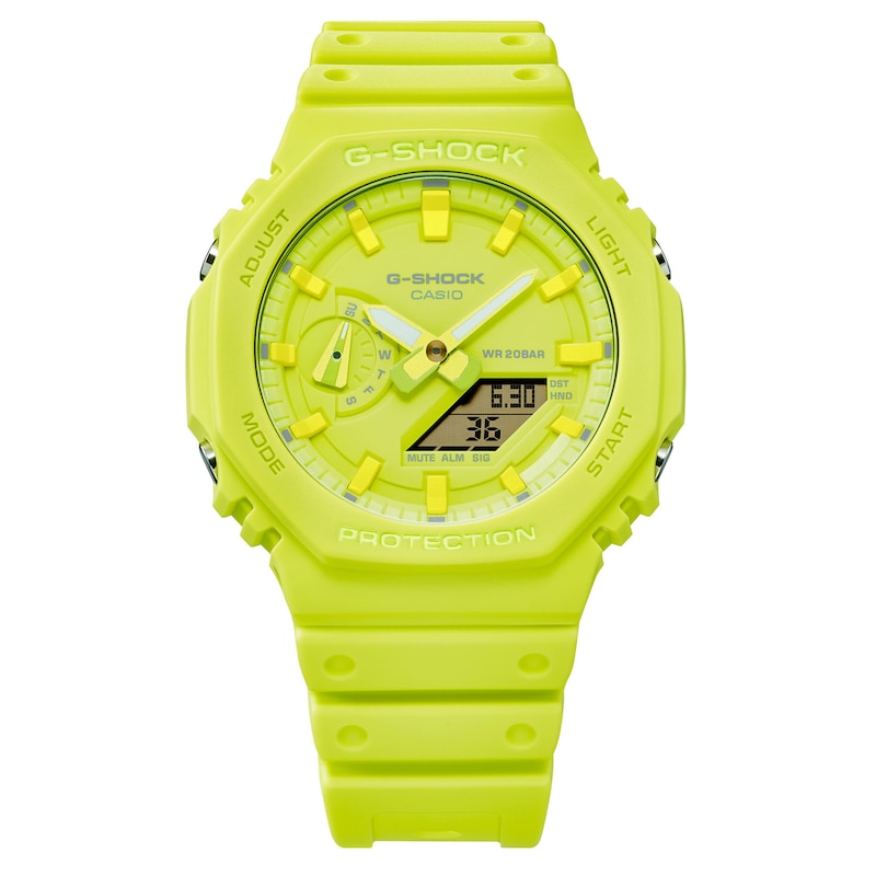 G-Shock GA-2100-9A9ER Yellow Resin Strap Watch