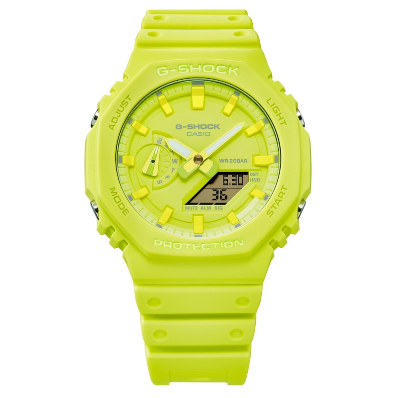 Main Image 2 of G-Shock GA-2100-9A9ER Yellow Resin Strap Watch