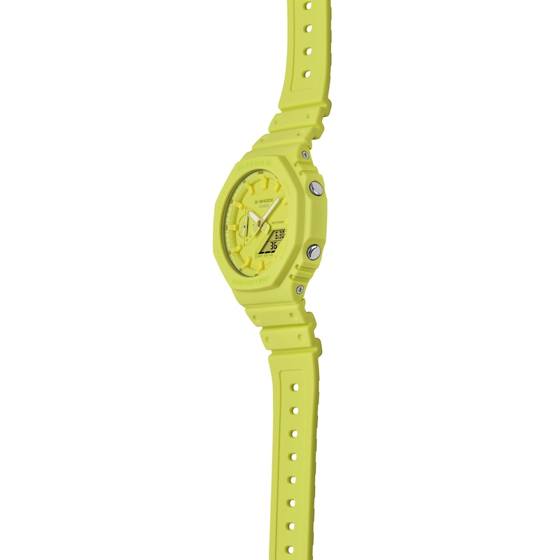 Main Image 3 of G-Shock GA-2100-9A9ER Yellow Resin Strap Watch