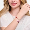 Thumbnail Image 4 of Thomas Sabo Sterling Silver Red Bead Half Charm Carrier Bracelet