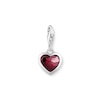 Thumbnail Image 1 of Thomas Sabo Sterling Silver Red Cubic Zirconia Heart Charm