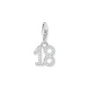 Thumbnail Image 1 of Thomas Sabo Sterling Silver CZ Number '18' Charm