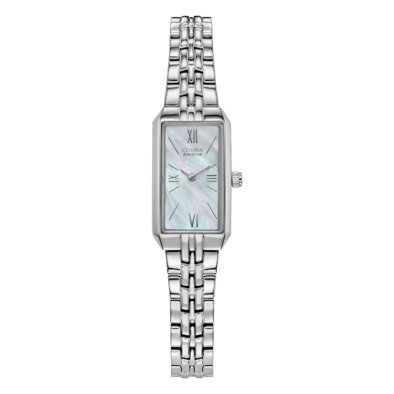 Citizen Eco-Drive Womens Blue Mother Of Pearl Dial Stainless