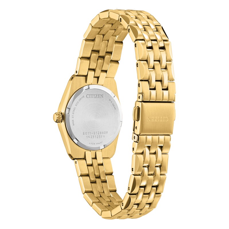 Main Image 3 of Citizen Eco-Drive Ladies' Blue Dial Gold Tone Bracelet Watch
