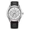 Thumbnail Image 1 of Citizen Eco-Drive Men's Silver Dial Black Leather Strap Watch