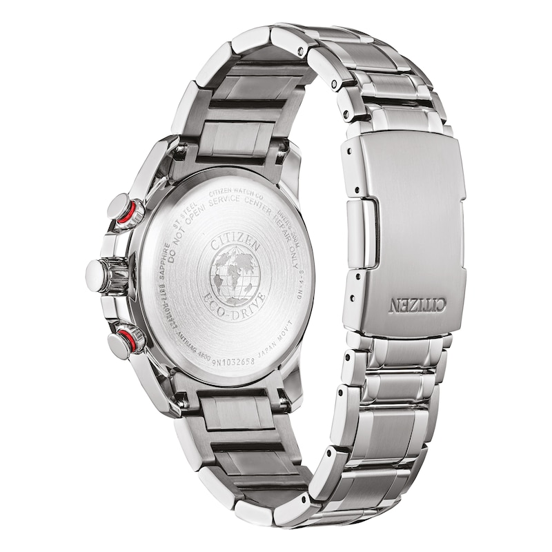 Main Image 3 of Citizen Eco-Drive Men's Perpetual Chronograph A.T Stainless Steel Bracelet Watch