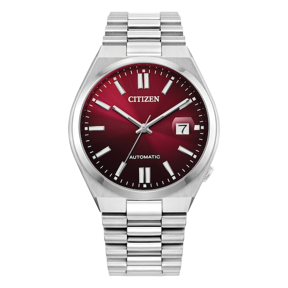 Men's Citizen Tsuyosa Red Dial & Stainless Steel Bracelet Watch - Image 3