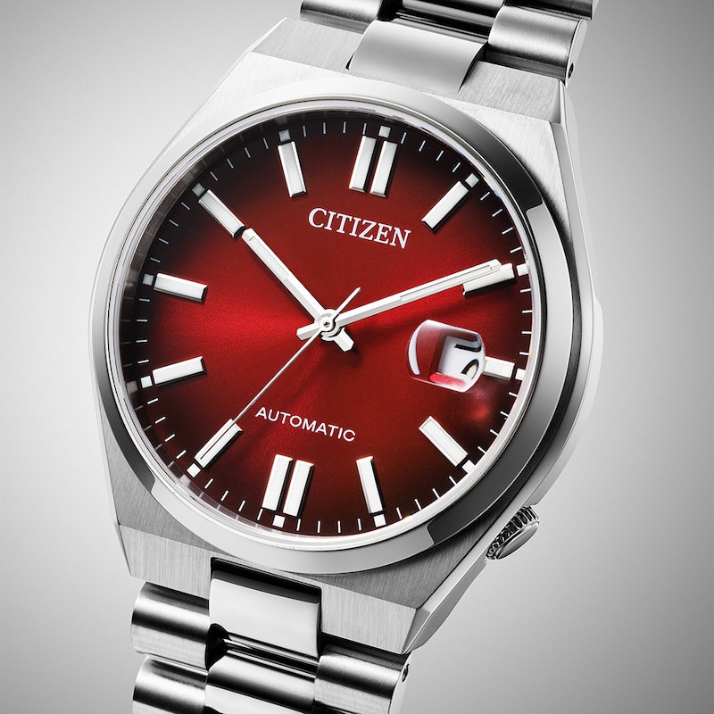 Main Image 4 of Citizen Automatic Tsuyosa Red Dial Stainless Steel Bracelet Watch