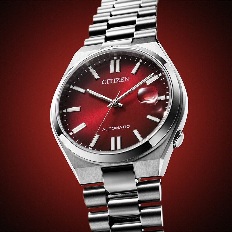 Main Image 5 of Citizen Automatic Tsuyosa Red Dial Stainless Steel Bracelet Watch