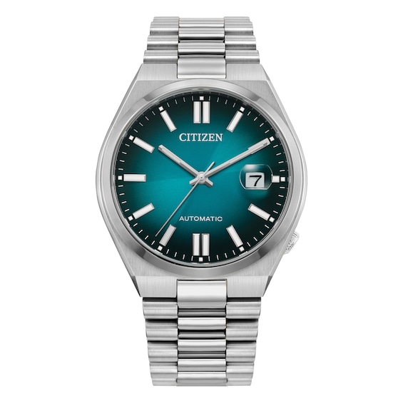 Citizen Automatic Tsuyosa Men's Teal Ombré Dial Stainless Steel Bracelet Watch