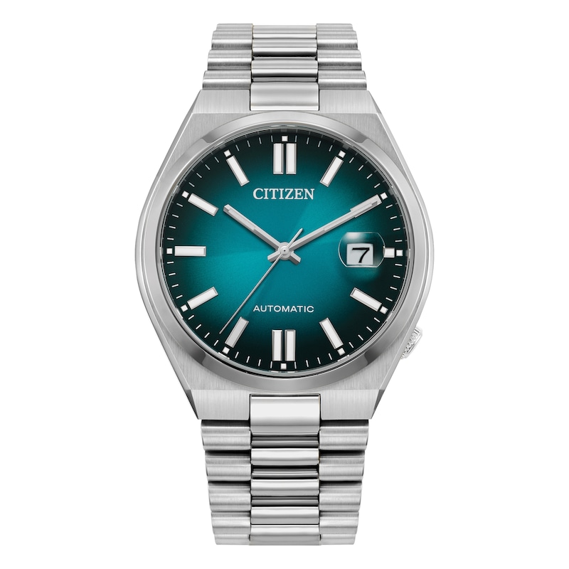 Main Image 1 of Citizen Automatic Tsuyosa Men's Teal Ombré Dial Stainless Steel Bracelet Watch