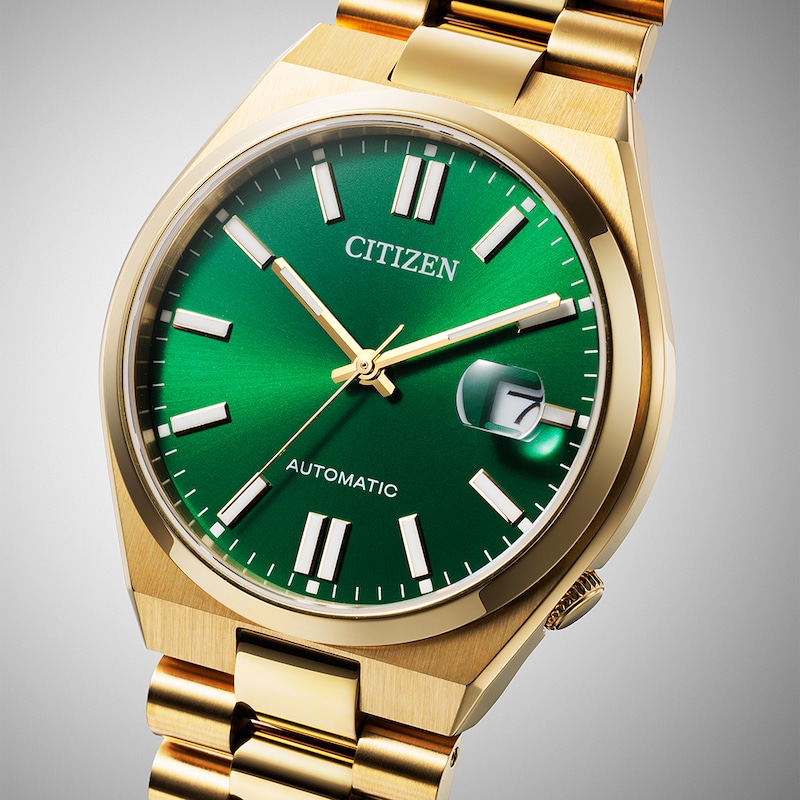Main Image 5 of Citizen Automatic Tsuyosa Green Dial Gold Tone Stainless Steel Bracelet Watch