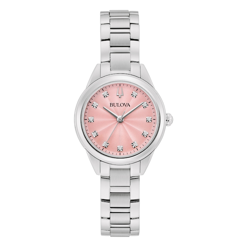 Main Image 1 of Bulova Sutton Ladies' Pink Dial Stainless Steel Bracelet Watch
