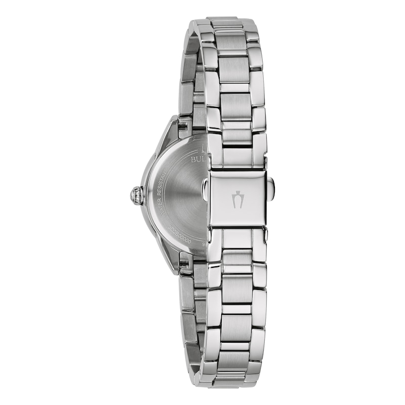 Bulova Sutton Ladies' Pink Dial Stainless Steel Bracelet Watch