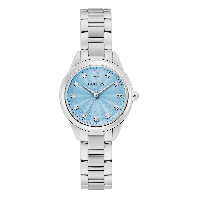 Bulova Sutton Ladies' Blue Dial Stainless Steel Bracelet Watch