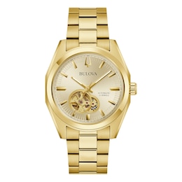 Bulova Surveyor Men's Gold Tone Stainless Steel Bracelet Watch