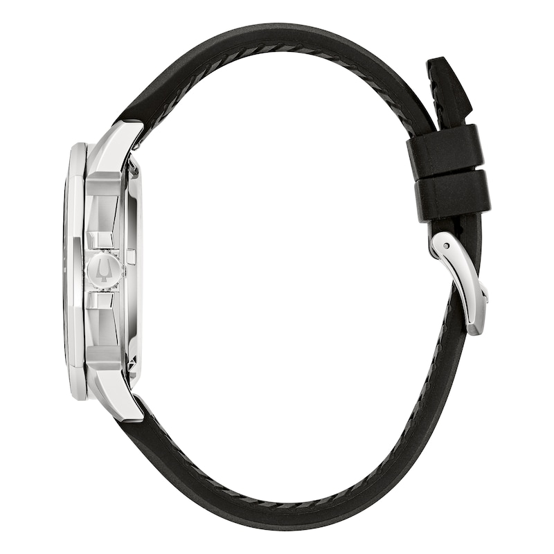 Main Image 2 of Bulova Marine Star Men's Yellow Dial Black Rubber Strap Watch