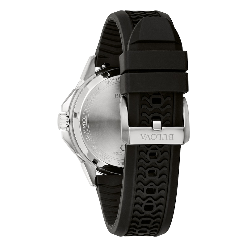 Main Image 3 of Bulova Marine Star Men's Yellow Dial Black Rubber Strap Watch