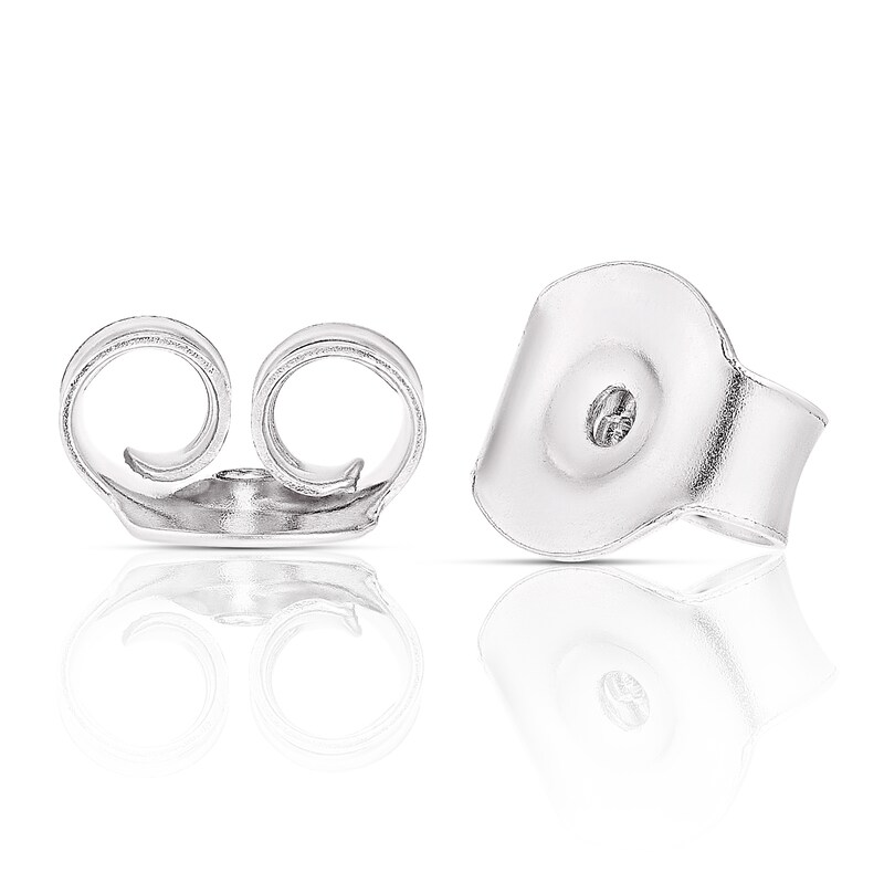 Main Image 2 of Children's Sterling Silver Pink Resin Heart Stud Earrings