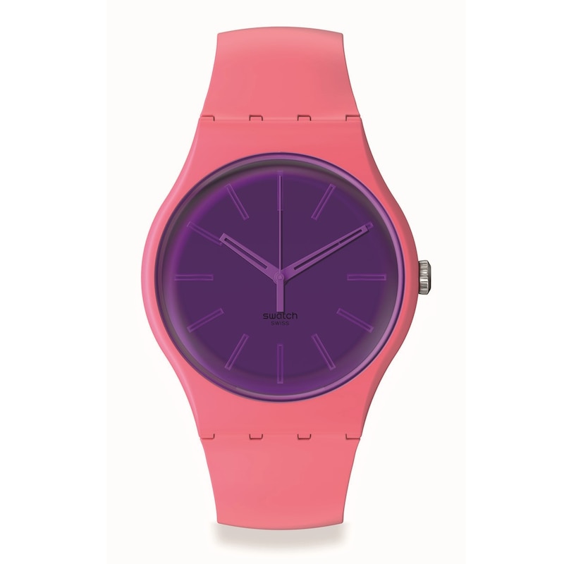 Swatch Berry Harmonious Ladies' Biosourced Material Pink Strap Watch
