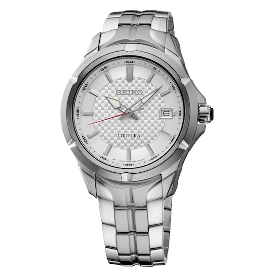 Seiko Coutura Quartz Men's Silver Dial Stainless Steel Bracelet Watch