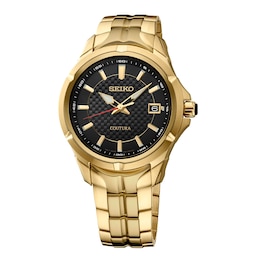 Seiko Coutura Quartz Men's Black Dial Stainless Steel Bracelet Watch
