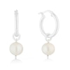 Thumbnail Image 1 of Sterling Silver Freshwater Pearl Drop Earrings