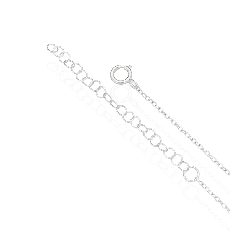 Main Image 3 of Sterling Silver Pearl & Turquoise Coloured Beaded Station Drop 16+2" Necklace
