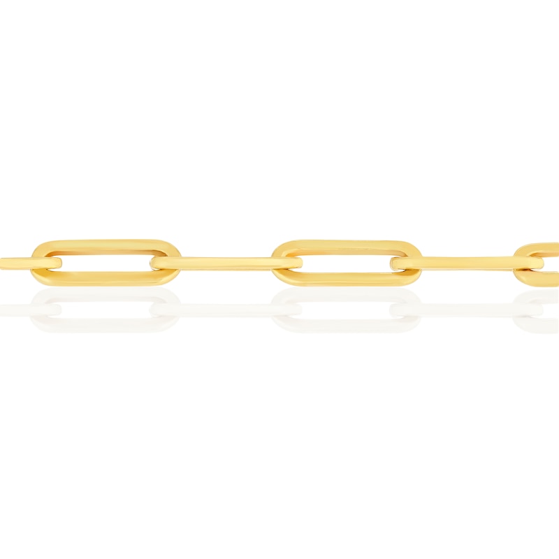 Main Image 2 of 18ct Gold Plated Vermeil Paper Link Chain Bolo Bracelet