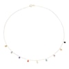 Thumbnail Image 2 of 9ct Yellow Gold Merano Glass Multicoloured Drop Pendant 18" Necklace
