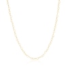 Thumbnail Image 1 of Sterling Silver & 18ct Yellow Gold Plated Vermeil Heart Chain 16+2" Necklace