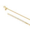 Thumbnail Image 2 of Sterling Silver 18ct Gold Plated Half Curb & Half Figaro T-Bar 16+2 Inch Necklace