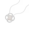 Thumbnail Image 2 of Sterling Silver Synthetic Opal & CZ Pendant 16+2" Necklace