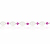 Thumbnail Image 2 of Sterling Silver Freshwater Pearl & Pink Beaded 7+1" Bracelet