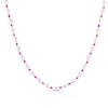 Thumbnail Image 1 of Sterling Silver Freshwater Pearl & Pink Beaded 17+2" Necklace