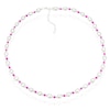 Thumbnail Image 2 of Sterling Silver Freshwater Pearl & Pink Beaded 17+2" Necklace