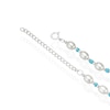 Thumbnail Image 3 of Sterling Silver Freshwater Pearl & Blue Beaded 17+2" Necklace