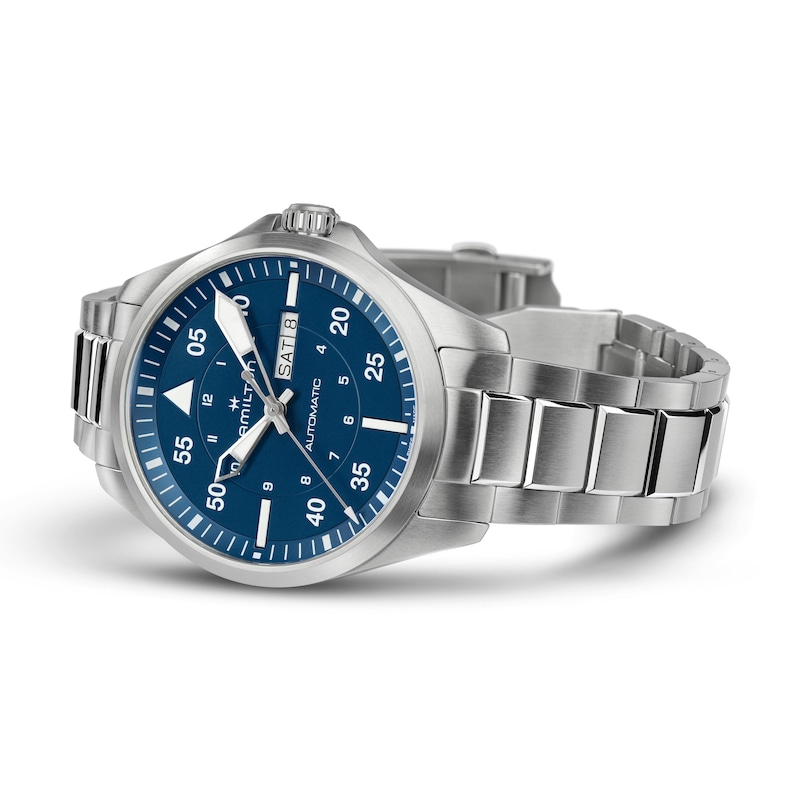 Main Image 2 of Hamilton Khaki Aviation Blue Dial & Stainless Steel Bracelet Watch