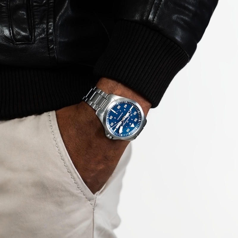 Main Image 5 of Hamilton Khaki Aviation Blue Dial & Stainless Steel Bracelet Watch