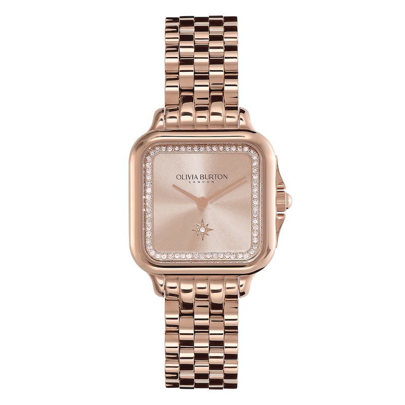 Main Image 1 of Olivia Burton Grosvenor Ladies' Blush Dial Carnation Gold Tone Bracelet Watch
