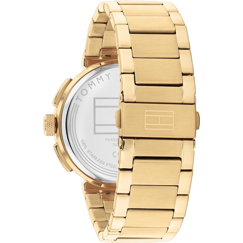 Main Image 2 of Tommy Hilfiger Men's Blue Dial Gold Tone Bracelet Watch