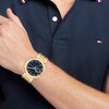 Thumbnail Image 4 of Tommy Hilfiger Men's Blue Dial Gold Tone Bracelet Watch