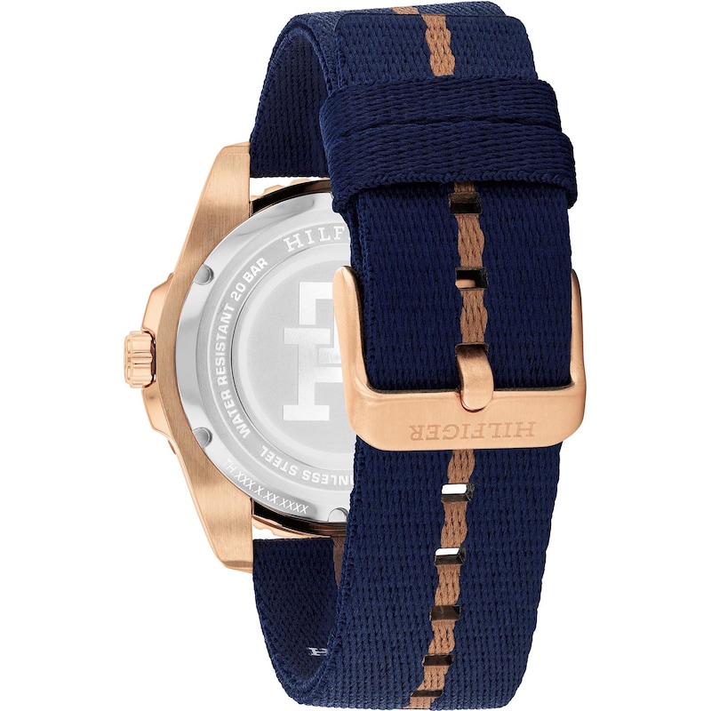 Main Image 3 of Tommy Hilfiger Men's Blue Tide Ocean Striped Strap Watch