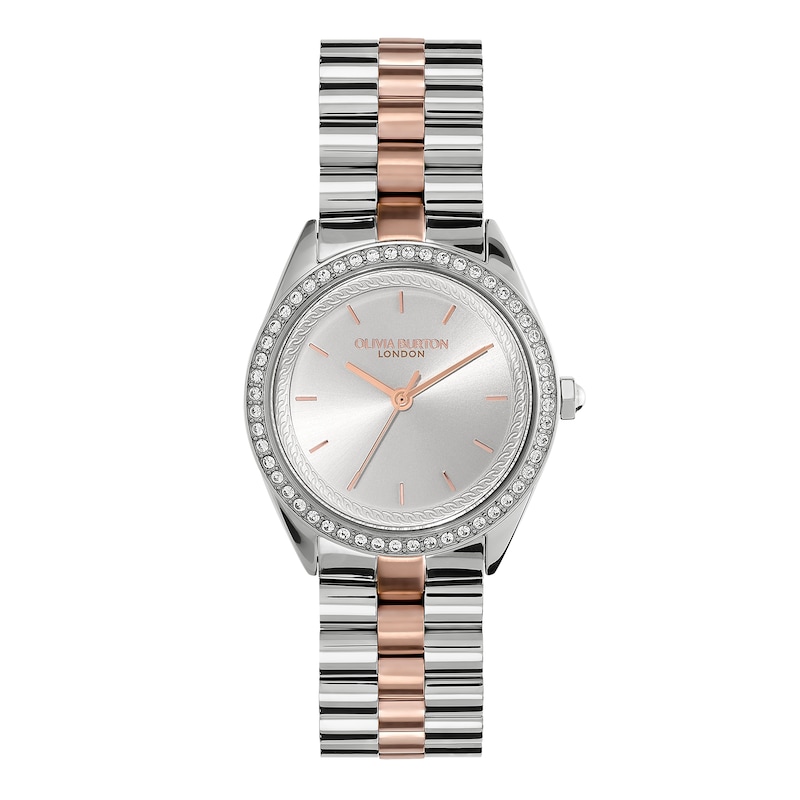 Main Image 1 of Olivia Burton Bejewelled Ladies' Stainless Steel & Rose Gold Tone Bracelet Watch